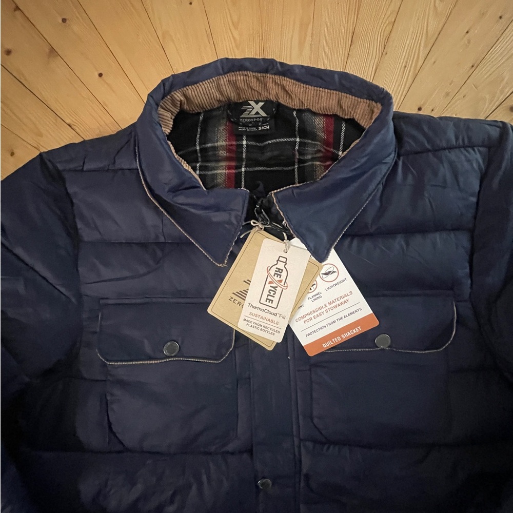 ZeroXposur Quilted Flannel-Lined Jacket New.